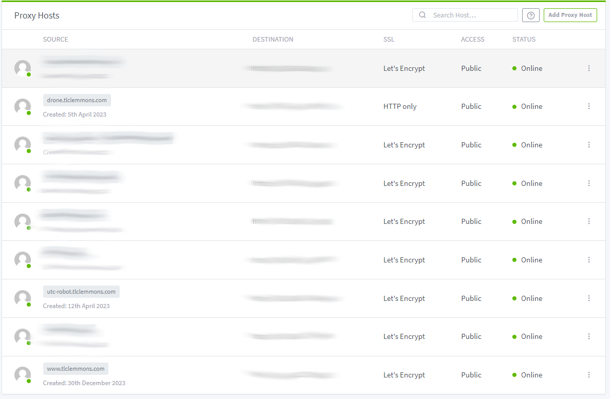 Nginx Reverse Proxy Dashboard